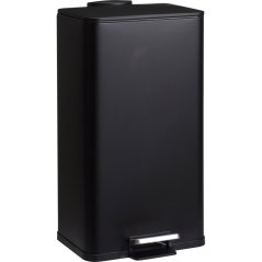 Kovový odpadkový kôš DELTA, čierny 30 l