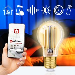 Bec inteligent LED WIFI alb reglabil E27 470LM
