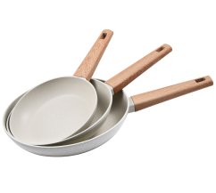 Set tigai cu suprafata antiaderent Naturally 3 buc 18, 22, 26 cm