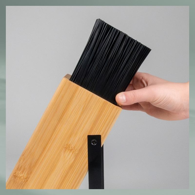 Bloc de cuțite Kiril negru 24,0x11,0x21,0cm