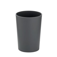 Pahar MARTA plastic gri H 11cm / L 8cm