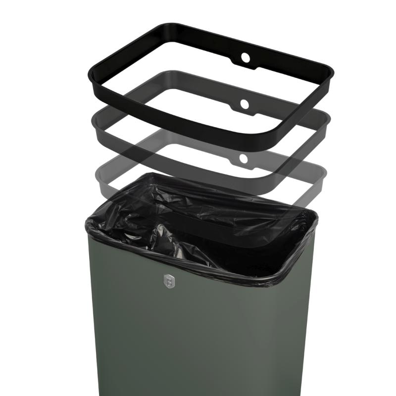 Koš odpadkový se senzorovým otvíráním 60 l Matte Green Collection