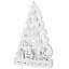 Dekorácia na vianočný stromček s LED osvetlením 45 cm biela