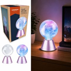 Lámpara de mesa LED COSMIC GLOW con efecto de niebla, 17 x 11 cm