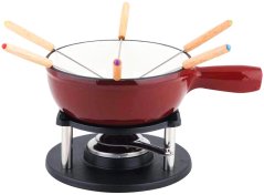 Fondue liatinové sada ALPEN červená