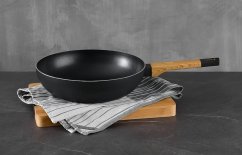 Wok pánev s nepřilnavým povrchem 28 cm Earth Black