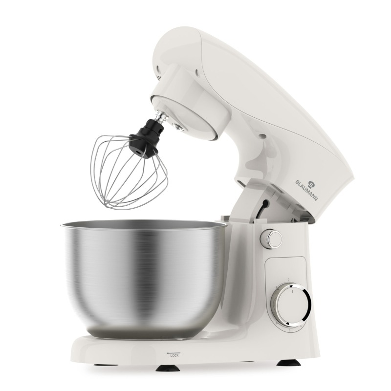 Kuchyňský robot krémovo-stříbrný