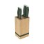 Sada nožů se stojanem BAMBOO 6 ks Matte Green Collection