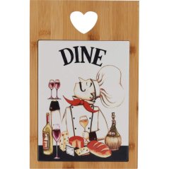 Sevírovacia doska s keramickou kachlou DINE