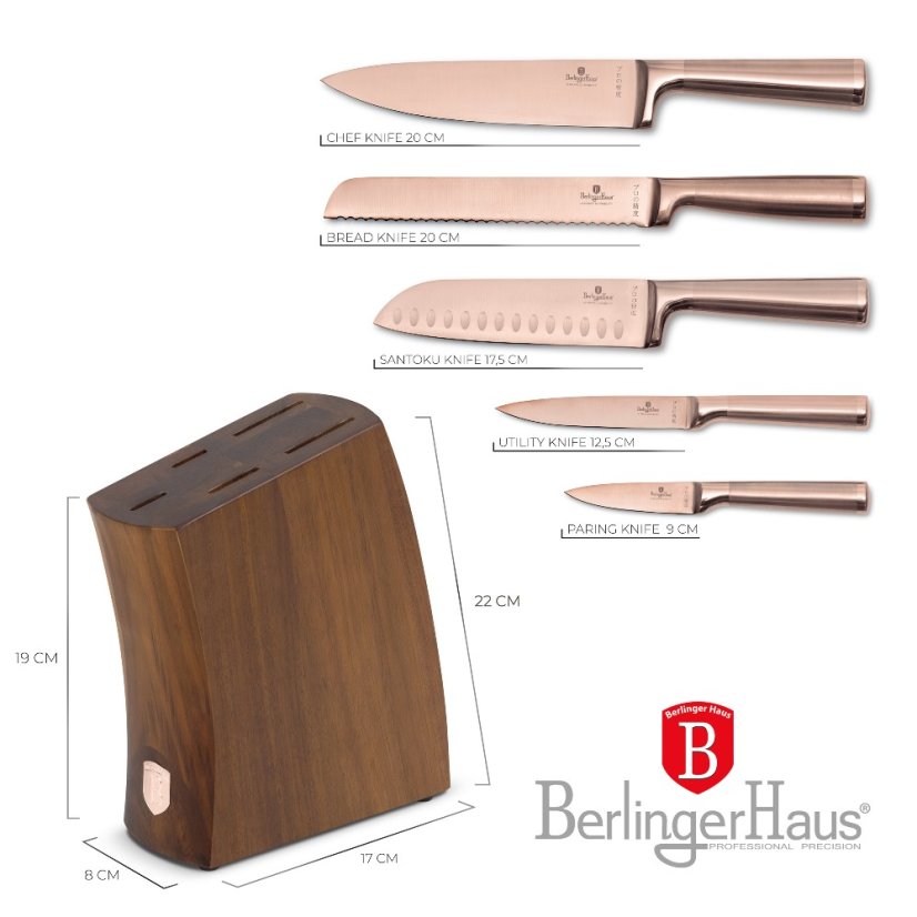 Set de cuțite din 6 piese Taupe Collection