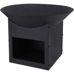 Prenosný liatinový záhradný krb 57 cm