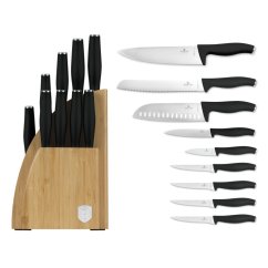 Sada nožů se stojanem BAMBOO 10 ks Matte Black Collection Sada nožů se stojanem BAMBOO 10 ks Matte Black Collection