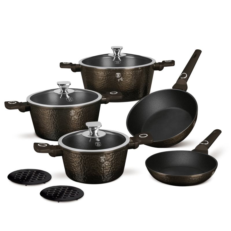 Sada nádobí s titanovým povrchem 10 ks Primal Gloss Collection