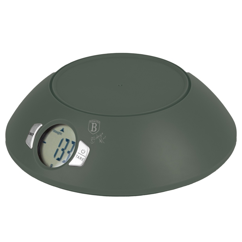 Cantar de bucatarie cu bol Colectia Matte Green