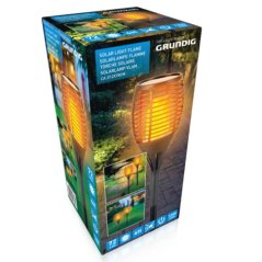 Lanternă solară cu efect de flacără 72 LED-uri 78 cm