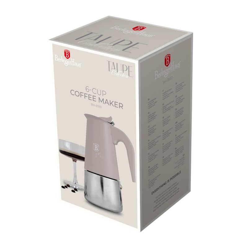 Kávovar 6 šálků indukční Taupe Collection