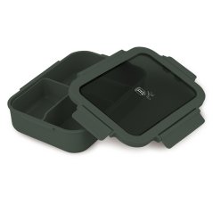 Přenosný box na svačinu dělený 1,3 l Matte Green Collection