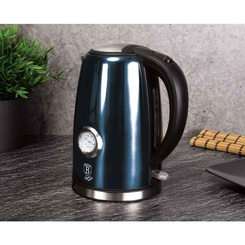Rychlovarná konvice 1,7 l s teploměrem Aquamarine Metallic Line