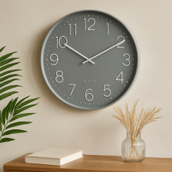 Ceas de perete 50 cm gri