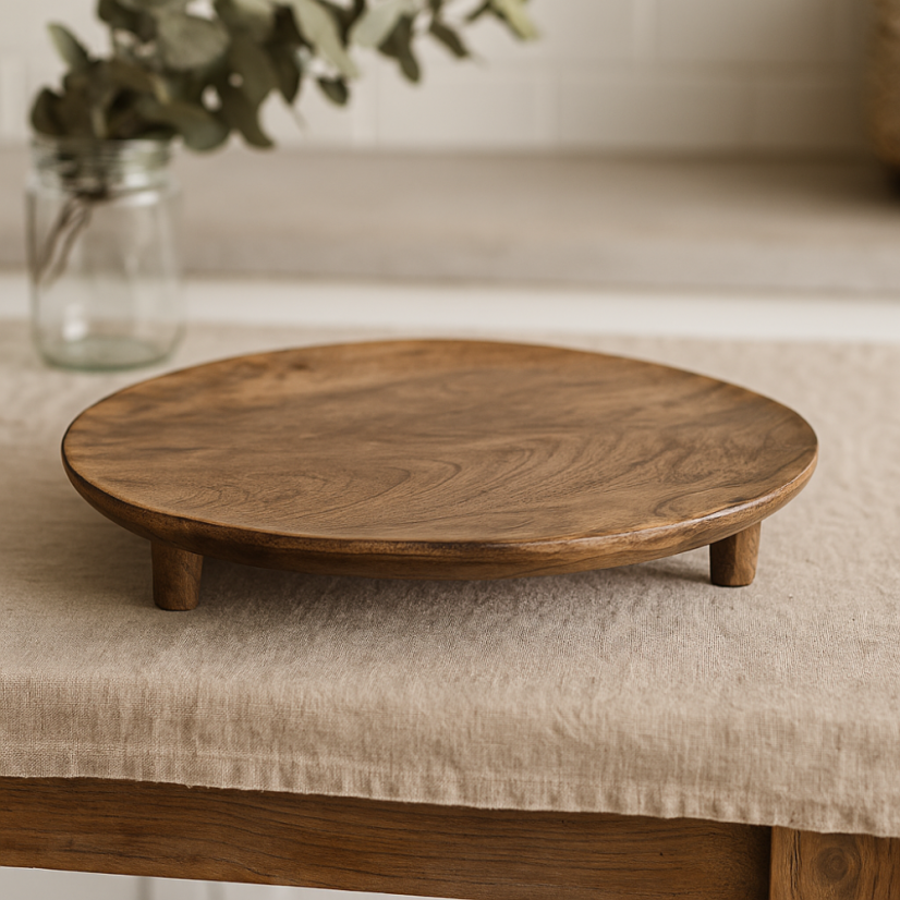 Bandeja 37 cm madera de mango