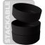 Jídelní sada talířů 18 ks Matte Black Collection