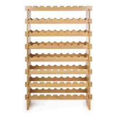 Raft de vin G21 pentru 72 de sticle, bambus