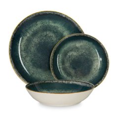 Jídelní sada talířů 18 ks Matte Green Collection zelená Jídelní sada talířů 18 ks Matte Green Collection zelená