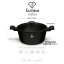 Kastrol s titanovým povrchem a poklicí 30 cm Matte Black Rose Gold Collection
