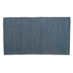 Koupelnová předložka Miu směs bavlna/polyester kouřově modrá 100,0x60,0x1,0cm Koupelnová předložka Miu směs bavlna/polyester kouřově modrá 100,0x60,0x1,0cm