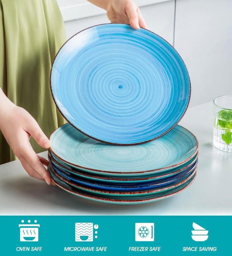 Dezertné taniere súprava 6 ks 19 cm AZURE