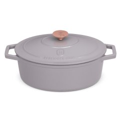 Tava de copt din fonta cu capac 30 cm Colectia Taupe Tava de copt din fonta cu capac 30 cm Colectia Taupe