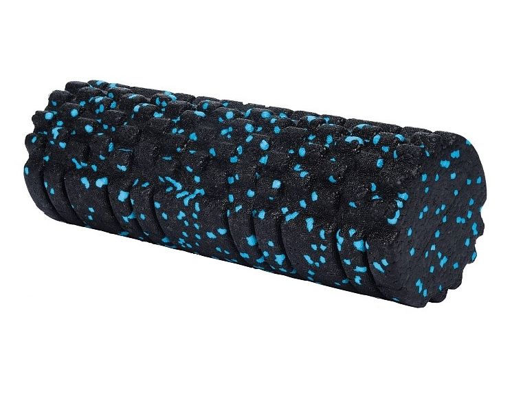 Masážny valec penový Foam Roller s výstupkami 33 x 14 cm modrá
