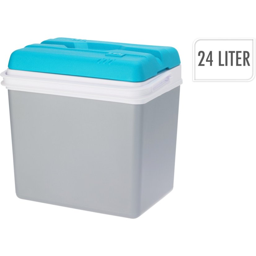 Chladicí box 24 litrů šedá/modrá
