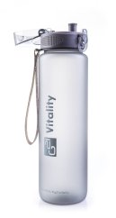 Fľaša G21 na pitie, 1000 ml, šedá-zamrznutá