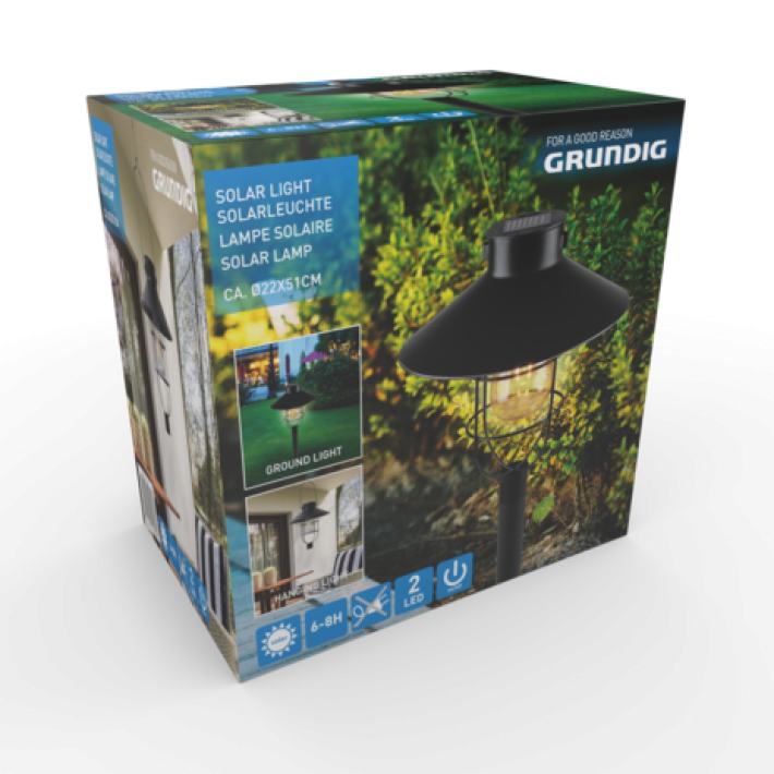 Solární LED lampa zahradní 22 x 64 cm Solární LED lampa zahradní 22 x 64 cm