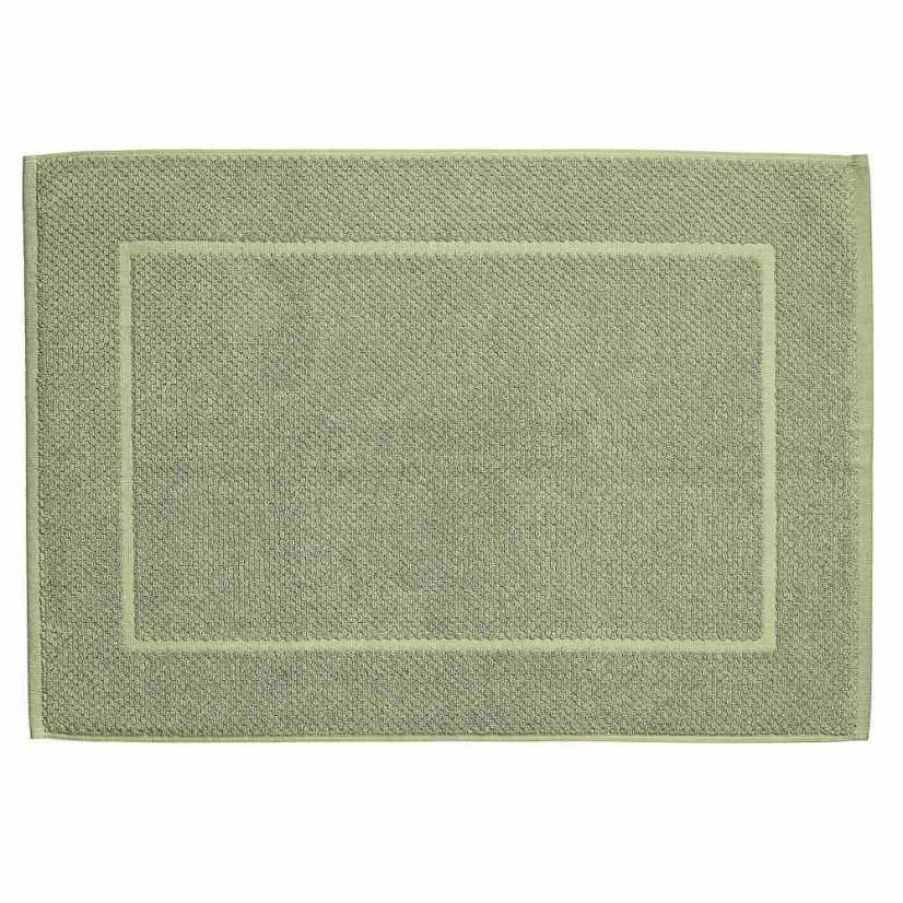 Alfombrilla de baño Lavinia 100% algodón orgánico 60 x 100 cm verde