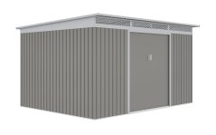 Zahradní domek G21 GRAH 915 - 340 x 269 cm, metalický šedý 