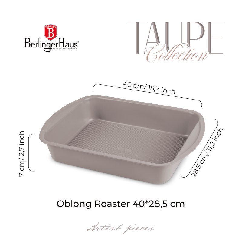 Plech na pečení s titanovým povrchem 40x28,5 cm Taupe Collection