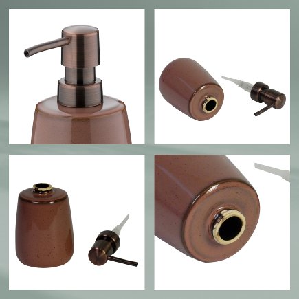 Dávkovač mýdla Liana keramika starorůžová 300 ml