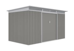 Zahradní domek G21 GRAH 700 - 340 x 206 cm, metalický šedý 
