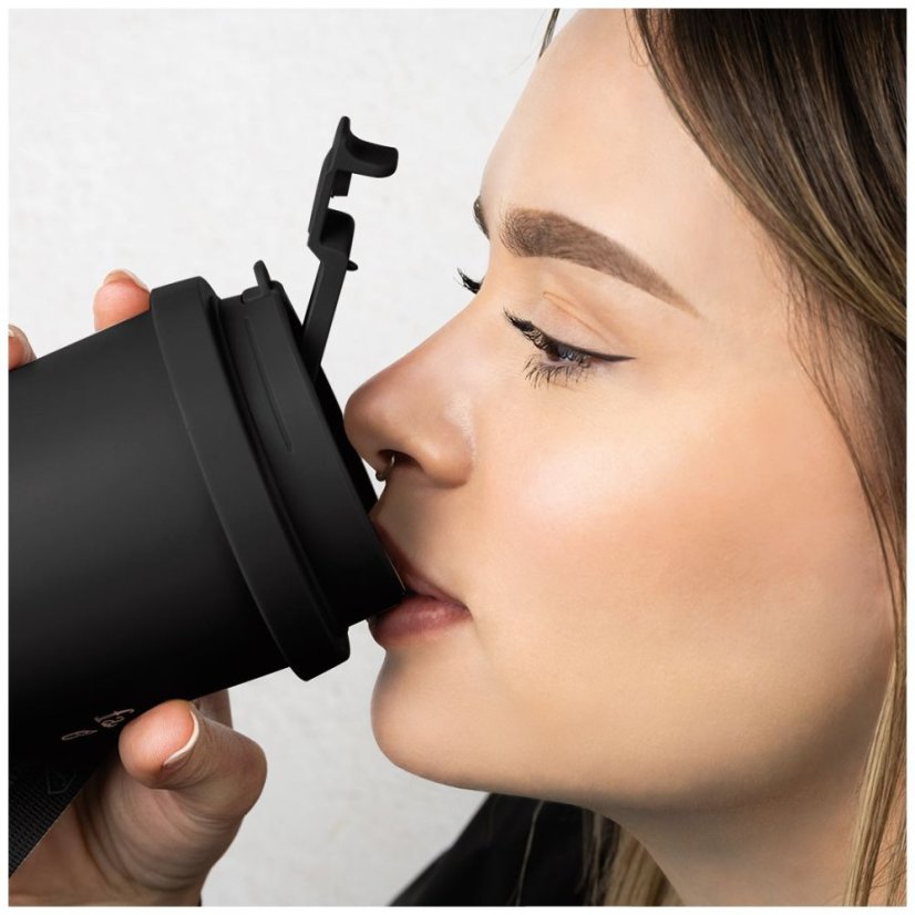 Cană termică din oțel inoxidabil pentru cafea și ceai, 0,5 l, colecția Black Rose