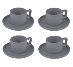 Sada hrnků na espresso s podšálkem 8 ks 100 ml Aspen Collection