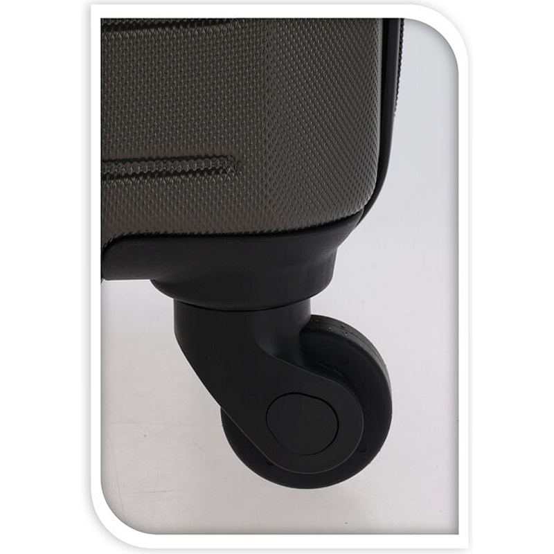 Set de valize de călătorie din plastic 3 buc 50 / 60 / 70 cm antracit