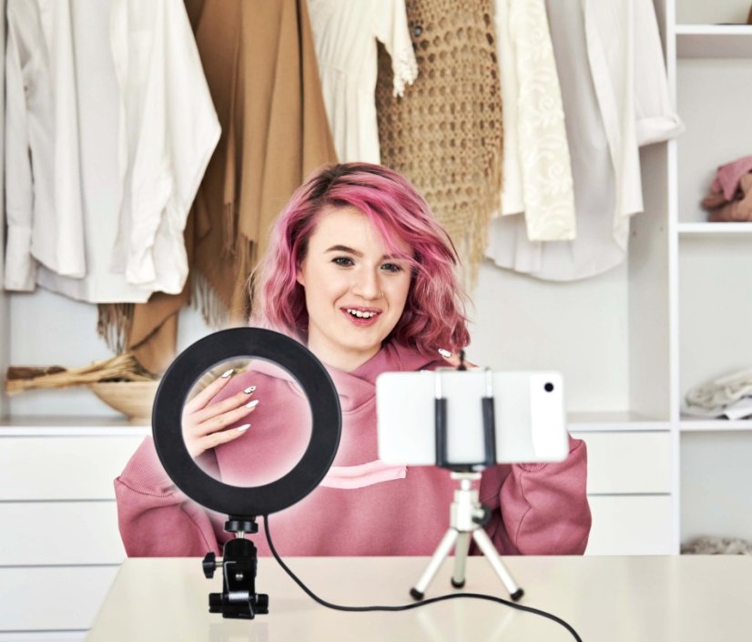 Kruhové světlo RING LIGHT 48 LED RGB