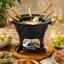 Fondue sada COUNTRY, 11-dielna, liatina / drevo