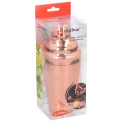 Shaker na koktaily nerez oceľ 550 ml rosegold