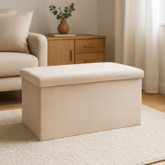 Taburet s úložným prostorem VELVET 76x38x38 cm