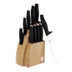 Súprava nožov so stojanom BAMBOO 10 ks Black Rose Collection
