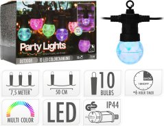 Svetelná reťaz žiarovky LED PARTY 10 ks 7,5m Svetelná reťaz žiarovky LED PARTY 10 ks 7,5m