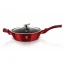Pánev hluboká s mramorovým povrchem a poklicí 32 cm Burgundy Metallic Line